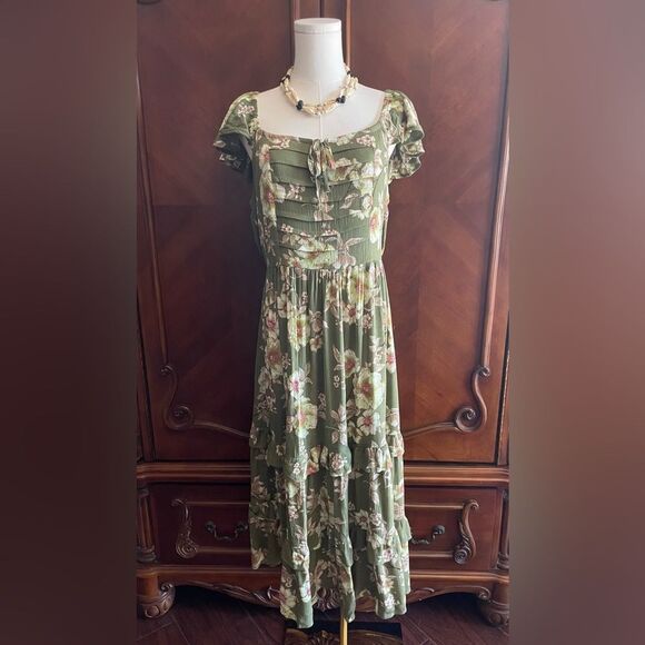 Maurices Dresses & Skirts - Maurice’s Floral Green Dress